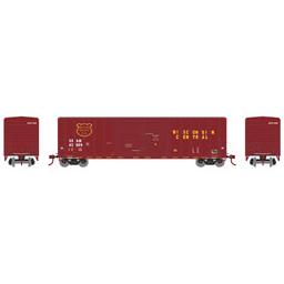 Click here to learn more about the Athearn N 50'' FMC Double Door Box, WC #SSAM 43637.