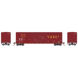 Click here to learn more about the Athearn N 50'' FMC Double Door Box, WC #SSAM 43620.