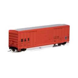 Click here to learn more about the Athearn N 50'' FMC Centered Double Door Box, H&S #4008.