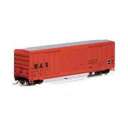 Click here to learn more about the Athearn N 50'' FMC Centered Double Door Box, H&S #4027.