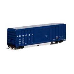 Click here to learn more about the Athearn N 50'' FMC Centered Double Door Box, Procor #208019.
