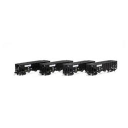 Click here to learn more about the Athearn N 40'''' 3-Bay Ribbed Hopper w/Load, NS/NW #2 (4).