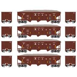 Click here to learn more about the Athearn N 40'' Outside Braced Hopper/Load, ARR (4) #2.