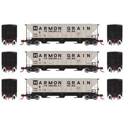 Click here to learn more about the Athearn N PS 4427 Covered Hopper, TLDX/Harmon Grain (3).