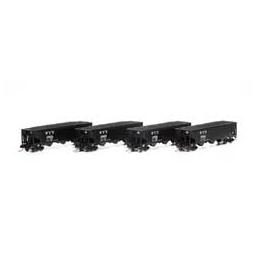 Click here to learn more about the Athearn N 40'' 3-Bay Offset Hopper w/Load, W&LE #1 (4).