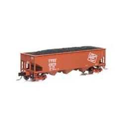 Click here to learn more about the Athearn N 40'' 3-Bay Offset Hopper w/Load, MILW #370773.