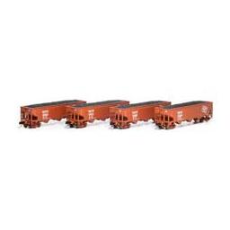 Click here to learn more about the Athearn N 40'' 3-Bay Offset Hopper w/Load, MILW #1 (4).