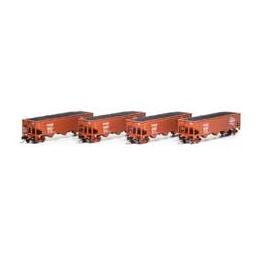 Click here to learn more about the Athearn N 40'' 3-Bay Offset Hopper w/Load, MILW #2 (4).