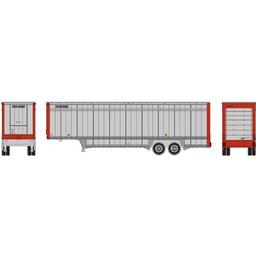 Click here to learn more about the Athearn N 40'' Drop Sill Parcel Trailer,UPS/Red Ends #86962.