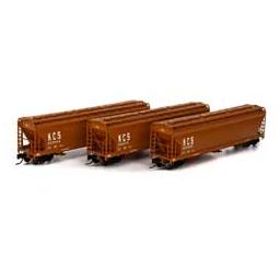 Click here to learn more about the Athearn N ACF 4600 3-Bay Centerflow Hopper, KCS (3).