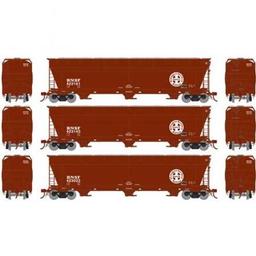 Click here to learn more about the Athearn N ACF 4600 3-Bay Centerflow Hopper, BNSF (3).