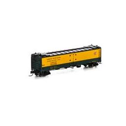 Click here to learn more about the Athearn N 50'' Ice Bunker Reefer, C&NW #52001.