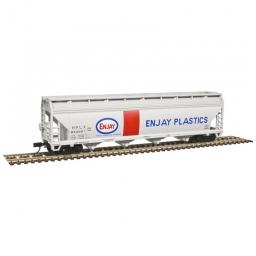 Click here to learn more about the Atlas Model Railroad N Trainman5250Covered Hopper,Enjay Plastics#834068.
