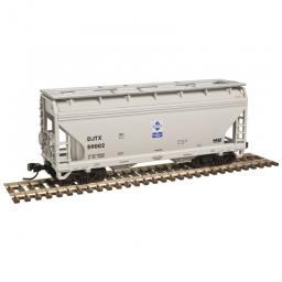 Click here to learn more about the Atlas Model Railroad N Trainman 2-Bay Centreflow Hopper, DJTX #59008.