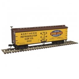 Click here to learn more about the Atlas Model Railroad N 40'' Wood Reefer, Jelke Good Luck Products #3547.
