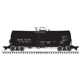 Click here to learn more about the Atlas Model Railroad N 17,600-Gallon Tank Car, GATX #73128.