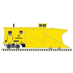 Click here to learn more about the Atlas Model Railroad N Russell Snow Plow, CR/Yellow/Black #64522.