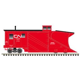 Click here to learn more about the Atlas Model Railroad N Russell Snow Plow, CN/Red/White #55501.