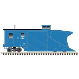 Click here to learn more about the Atlas Model Railroad N Russell Snow Plow, GN/Blue/White #X-1520.