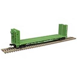Click here to learn more about the Atlas Model Railroad N 48'' GSI Bulkhead Flat Car, Undecorated.
