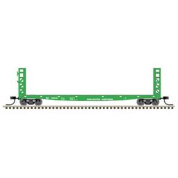 Click here to learn more about the Atlas Model Railroad N 48'' GSI Bulkhead Flat Car, BN #616001.
