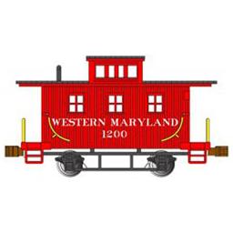 Click here to learn more about the Bachmann Industries N Old Time Caboose, WM #1200.