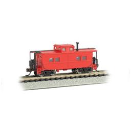 Click here to learn more about the Bachmann Industries N Northeast Steel Caboose, Unlettered/Red.