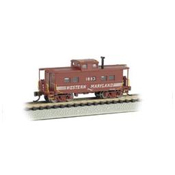 Click here to learn more about the Bachmann Industries N Northeast Steel Caboose, WM/Speed #1863.