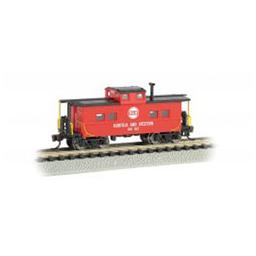 Click here to learn more about the Bachmann Industries N NE Steel Caboose, N&W/Red #500825.