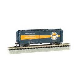 Click here to learn more about the Bachmann Industries N 40'' Steel Box, B&O/Timesaver #467603.
