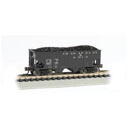 Click here to learn more about the Bachmann Industries N 55-Ton 2-Bay Hopper, C&O.