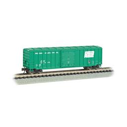 Click here to learn more about the Bachmann Industries N ACF 50'' 6" Sliding Door Box, PC/Green.