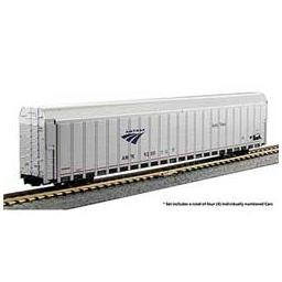 Click here to learn more about the Kato USA, Inc. N Aluminum Autorack, Amtrak/Phase V #3 (4).