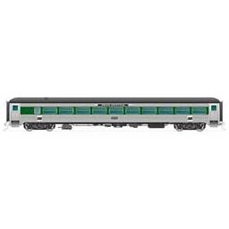 Click here to learn more about the Rapido Trains Inc. N New Haven 8600-Series Coach,PC/Green W Bnd #2533.