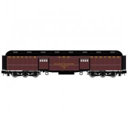 Click here to learn more about the Atlas Model Railroad N Trainman 60'' Baggage Car, N&W #118.
