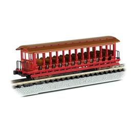 Click here to learn more about the Bachmann Industries N Open Excursion Car, Red & Silver.