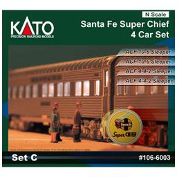 Click here to learn more about the Kato USA, Inc. N Pass Set, SF/Super Chief #C(4).