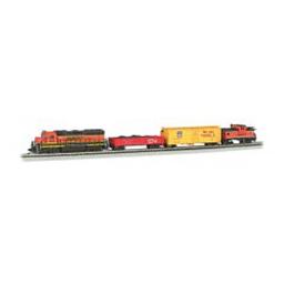 Click here to learn more about the Bachmann Industries N Roaring Rails Set w/DCC.