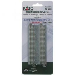 Click here to learn more about the Kato USA, Inc. N 4-7/8" Double Track Straight, Concrete Ties (2).