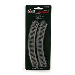 Click here to learn more about the Kato USA, Inc. N 216mm 8-9/16" Radius Curve 45-Degree (4).