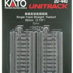 Click here to learn more about the Kato USA, Inc. N 62mm 2-7/16" Straight Viaduct (2).