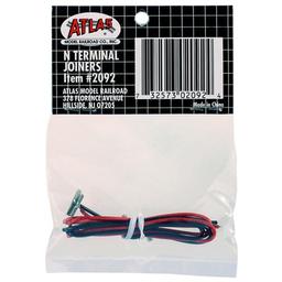 Click here to learn more about the Atlas Model Railroad N Code 55 Terminal Joiners (1pr).