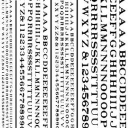 Click here to learn more about the Woodland Scenics Railroad Roman Letters, Black.
