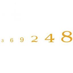 Click here to learn more about the Woodland Scenics Roman Numbers, Gold.