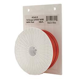 Click here to learn more about the Atlas O, LLC 100'' Heavy Duty Layout Wire, 16 Gauge/Red.