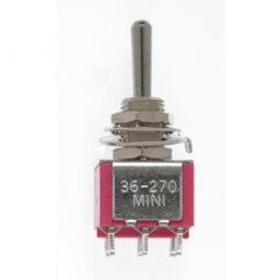 Click here to learn more about the Miniatronics Corp DPDT Mini Toggle Switch, Sprung 5AMP 120V (2).