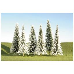 Click here to learn more about the Bachmann Industries Scenescapes Pine Trees w/Snow, 5-6" (24).