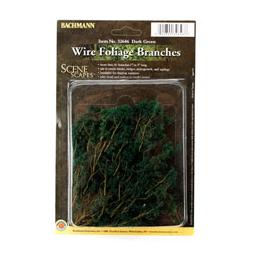 Click here to learn more about the Bachmann Industries Scenescapes Wire Foliage Branches, Dark Green.