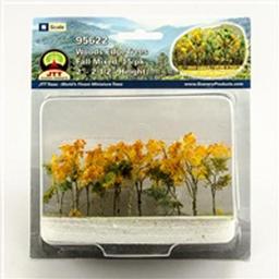 Click here to learn more about the JTT Scenery Products Woods Edge Trees, Fall Mixed 2-2.5" (15).