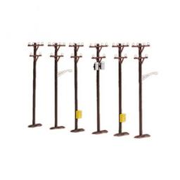 Click here to learn more about the M.T.H. Electric Trains O Telephone Pole Set (6).